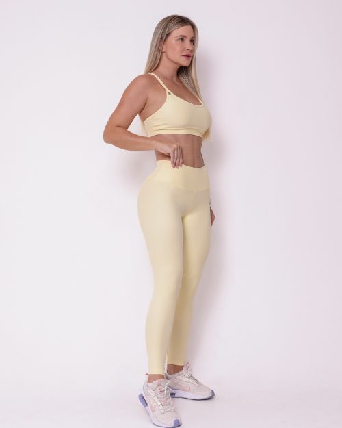 Conjunto Calça Legging Básica Light + Top Lu
