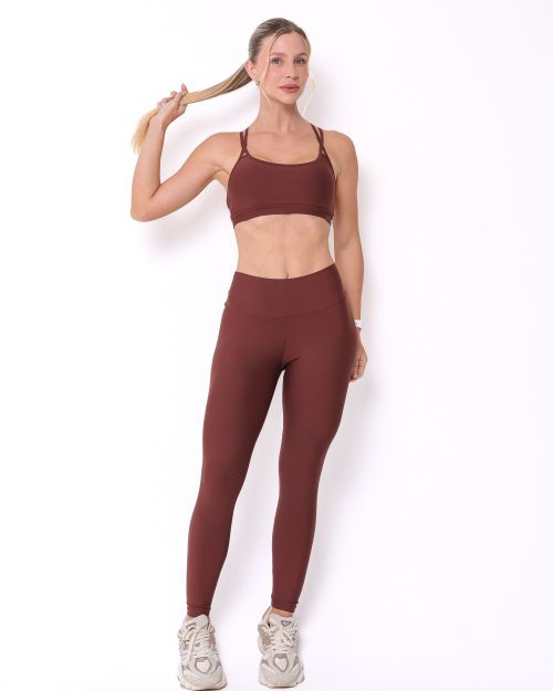 Conjunto Calça Legging Básica Light + Top Lu