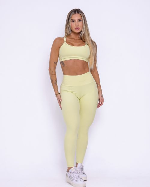 Conjunto Calça Legging Básica Light + Top Lu