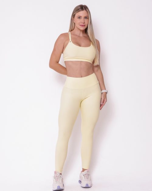 Conjunto Calça Legging Básica Light + Top Lu