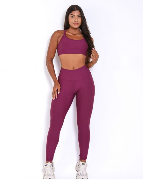 Conjunto Calça Legging Básica Light + Top Lu