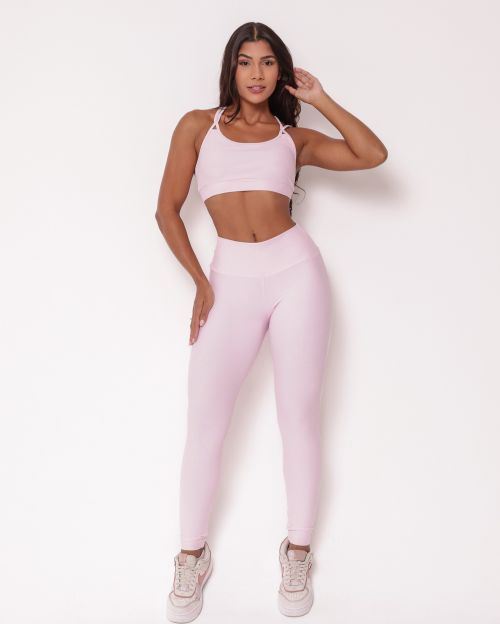 Conjunto Calça Legging Básica Light + Top Lu