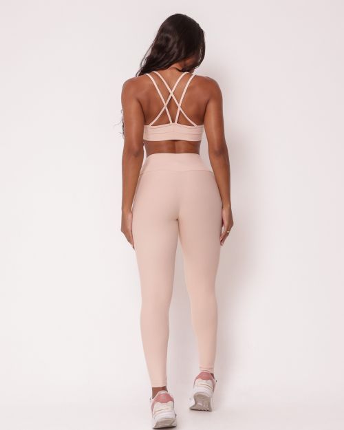 Conjunto Calça Legging Básica Light + Top Lu