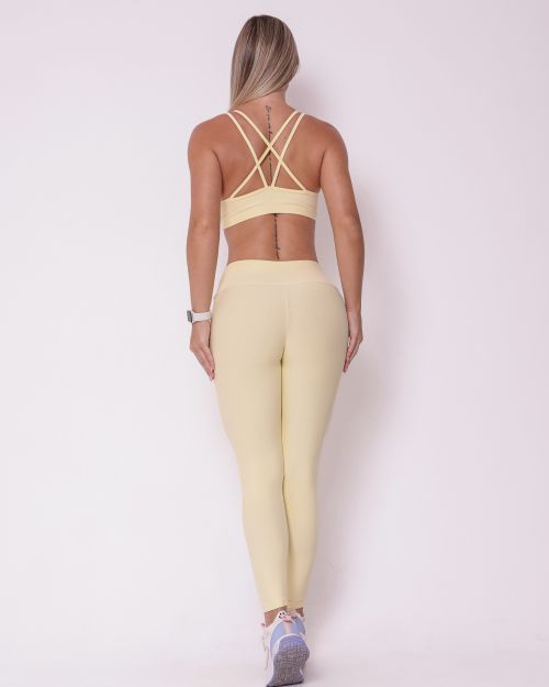 Conjunto Calça Legging Básica Light + Top Lu