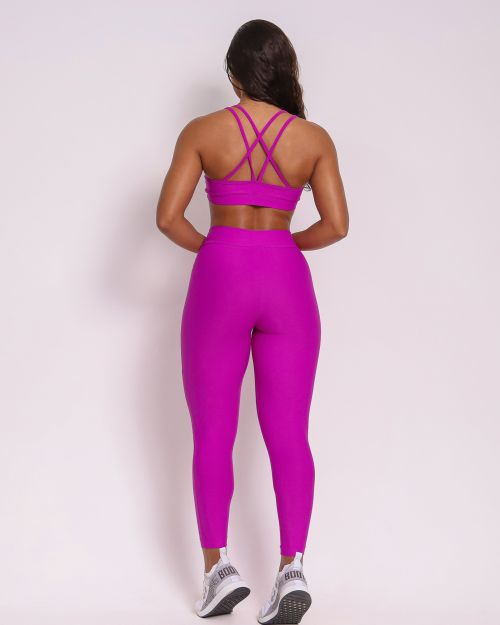 Conjunto Cal�a Legging B�sica C�s Cruzado Light + Top Lu