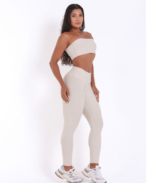 Conjunto Calça Legging Básica Light + Top Faixa