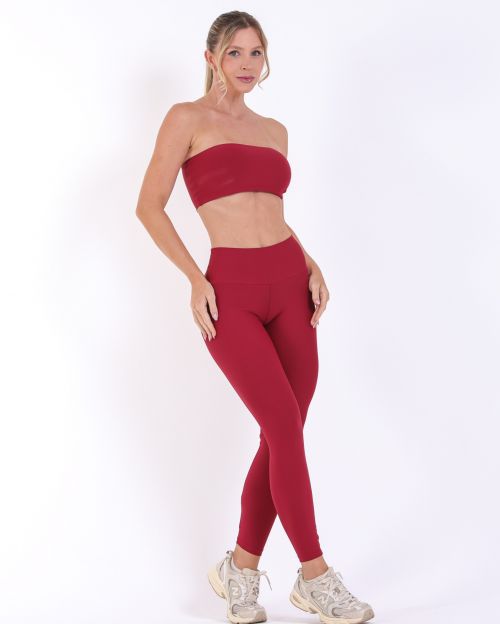 Conjunto Calça Legging Básica Light + Top Faixa