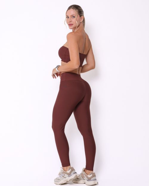 Conjunto Calça Legging Básica Light + Top Faixa