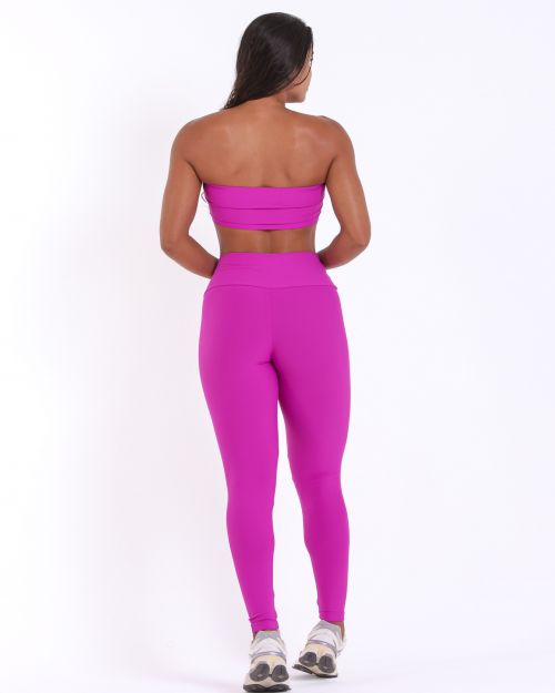Conjunto Calça Legging Básica Light + Top Faixa