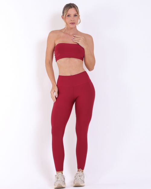 Conjunto Calça Legging Básica Light + Top Faixa
