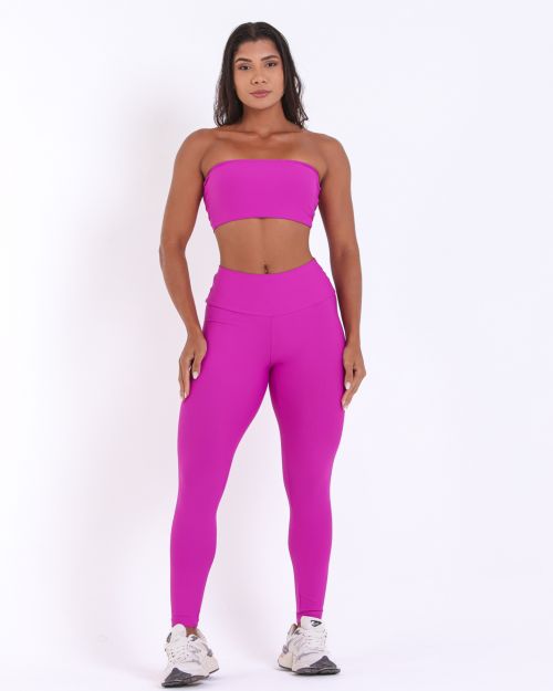 Conjunto Calça Legging Básica Light + Top Faixa