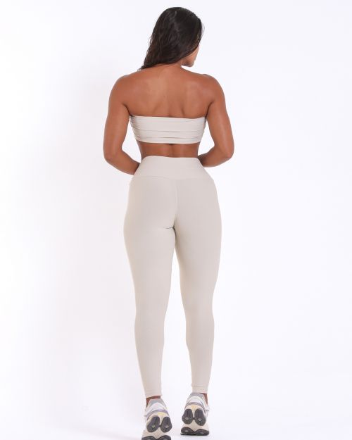Conjunto Calça Legging Básica Light + Top Faixa