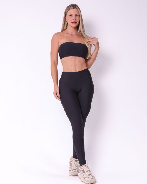 Conjunto Calça Legging Básica Light + Top Faixa