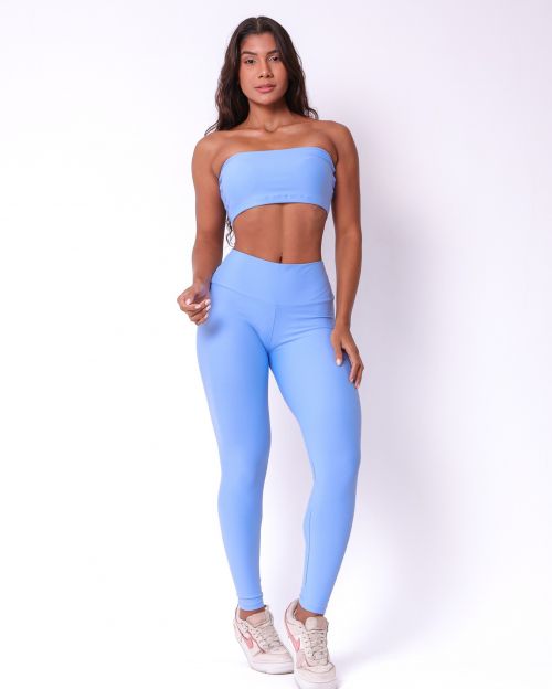 Conjunto Calça Legging Básica Light + Top Faixa
