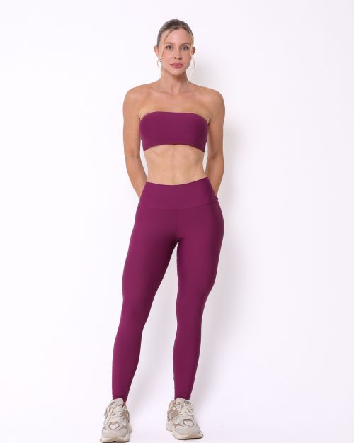 Conjunto Calça Legging Básica Light + Top Faixa