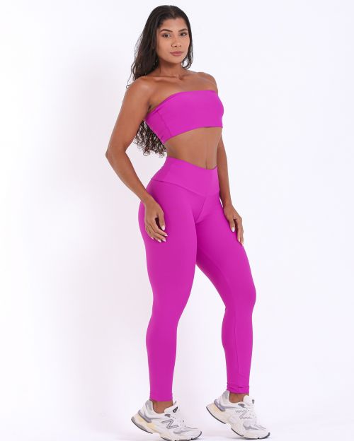 Conjunto Calça Legging Básica Light + Top Faixa