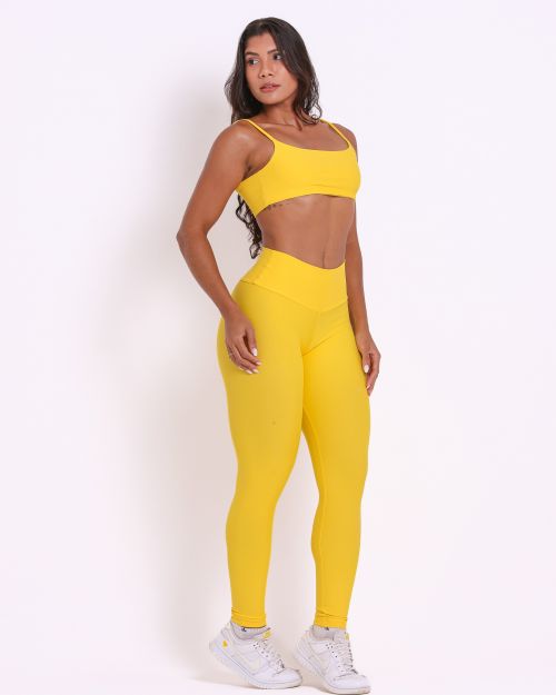 Conjunto Calça Legging Básica Light + Top Ju