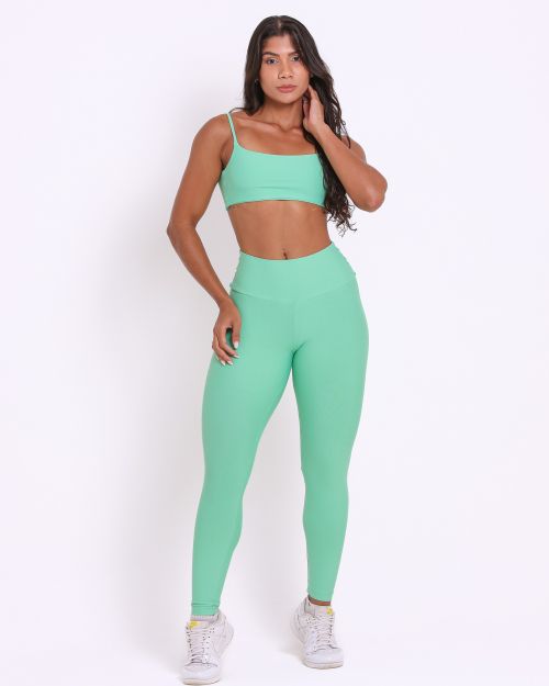 Conjunto Calça Legging Básica Light + Top Ju