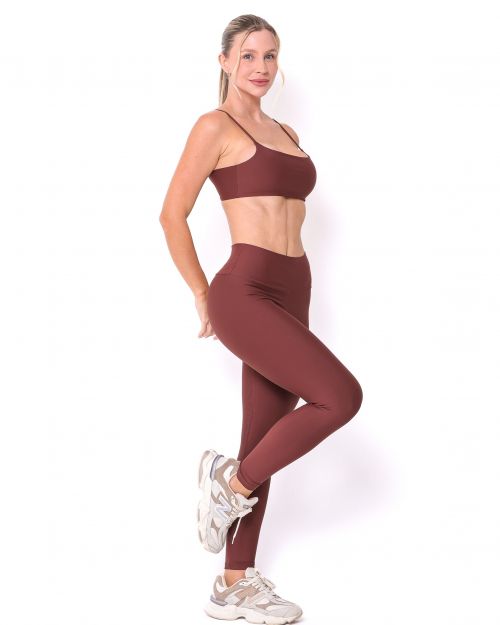 Conjunto Calça Legging Básica Light + Top Ju