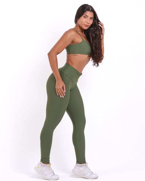 Conjunto Calça Legging Básica Light + Top Ju