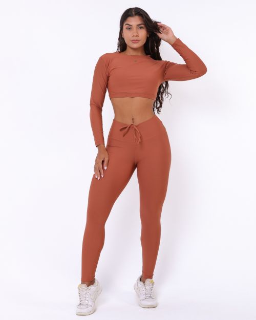 Conjunto Calça Legging Empina Light + Top Maria