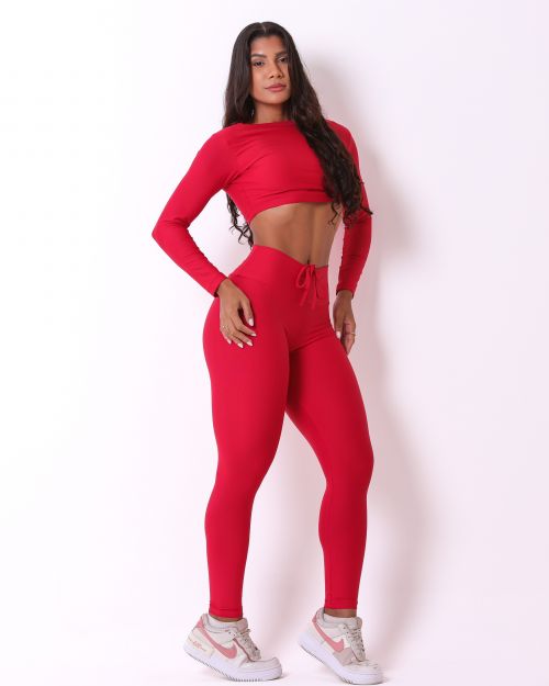 Conjunto Calça Legging Empina Light + Top Maria