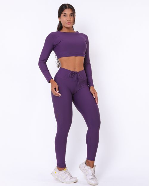 Conjunto Calça Legging Empina Light + Top Maria