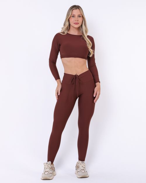 Conjunto Calça Legging Empina Light + Top Maria