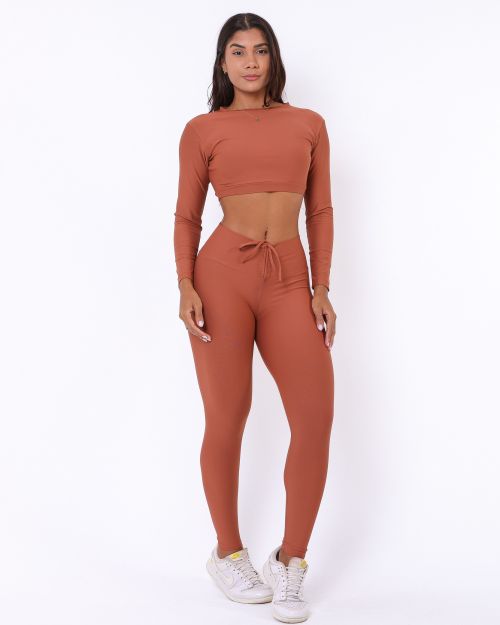 Conjunto Calça Legging Empina Light + Top Maria
