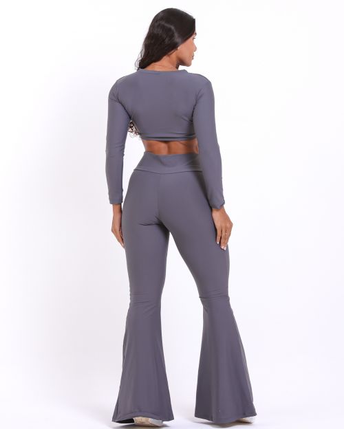 Conjunto Calça Flare Light + Top Maria