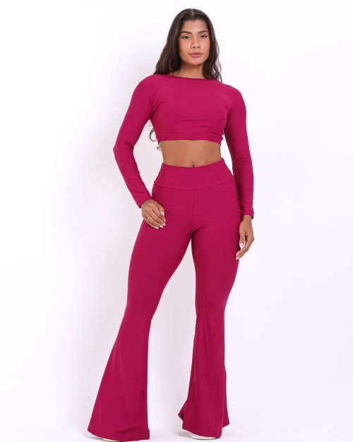 Conjunto Calça Flare Light + Top Maria