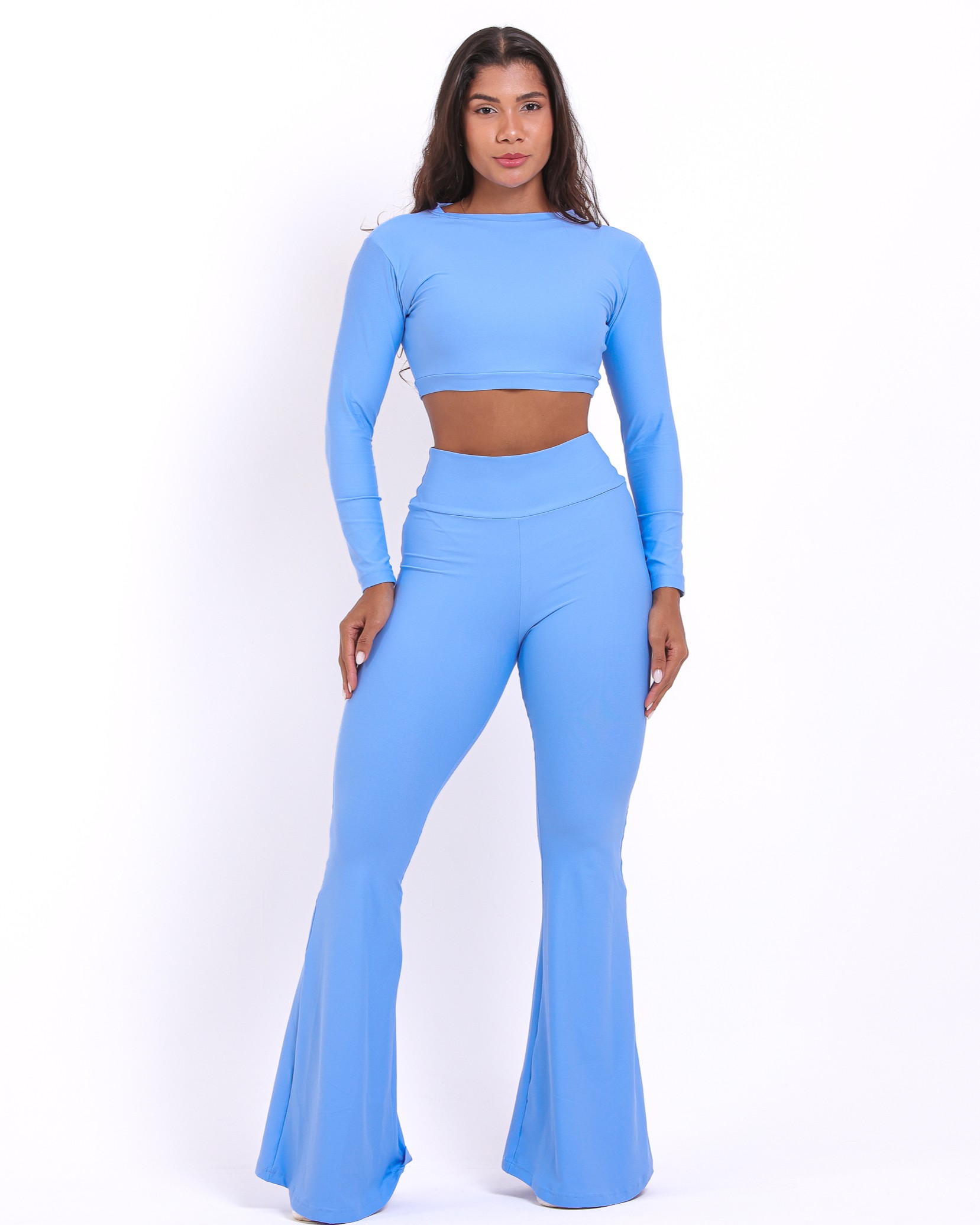 Conjunto Calça Flare Light + Top Maria