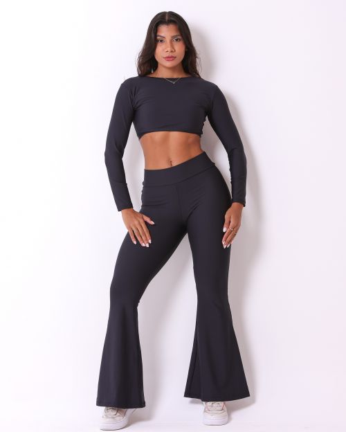 Conjunto Calça Flare Light + Top Maria