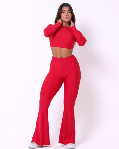 Conjunto Calça Flare Light + Top Maria