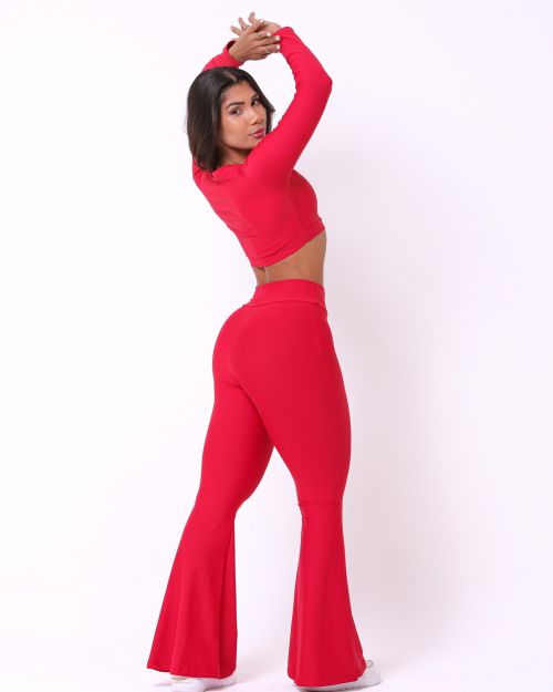 Conjunto Calça Flare Light + Top Maria