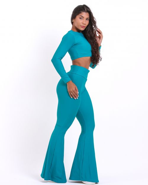 Conjunto Calça Flare Light + Top Maria