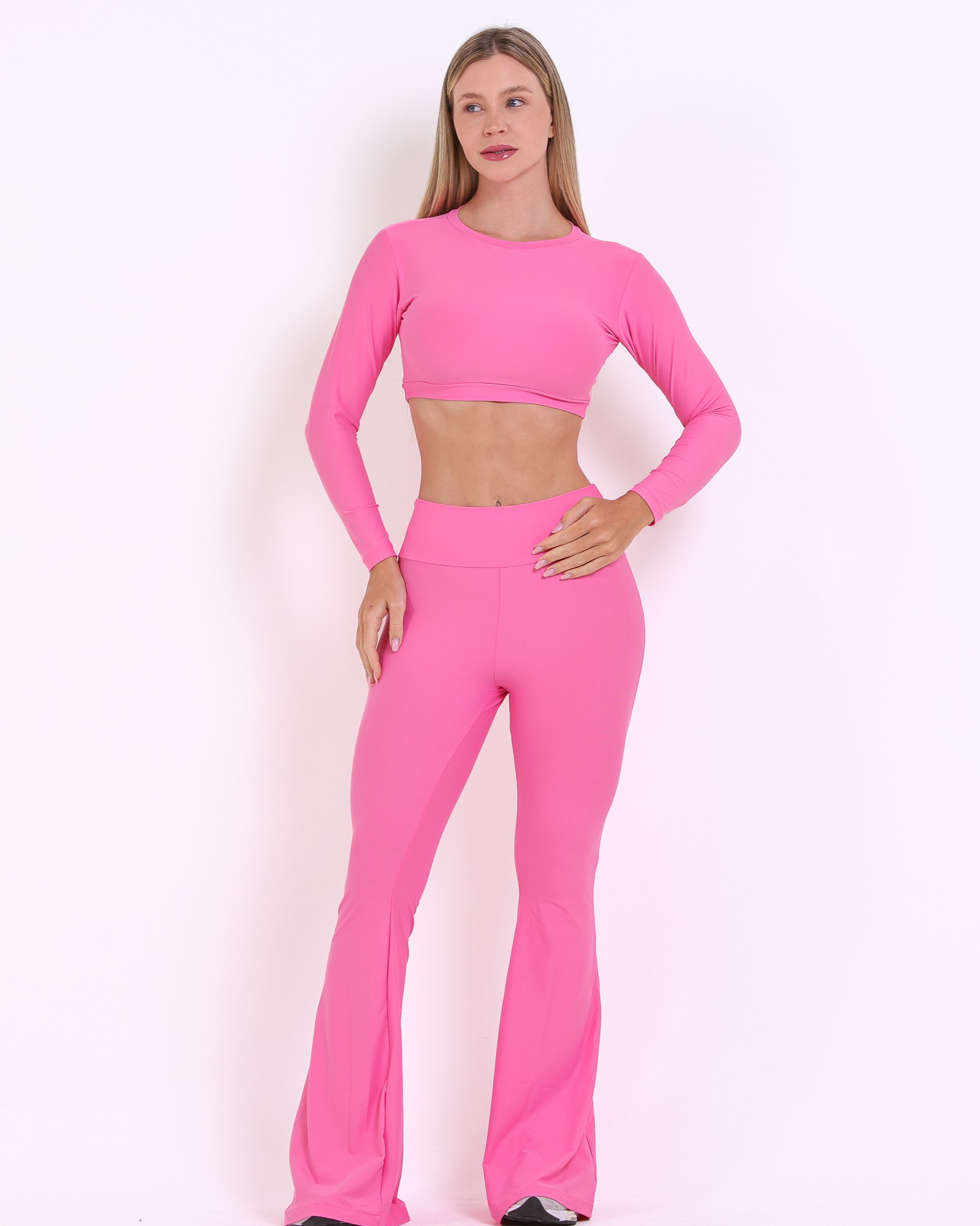 Conjunto Calça Flare Light + Top Maria