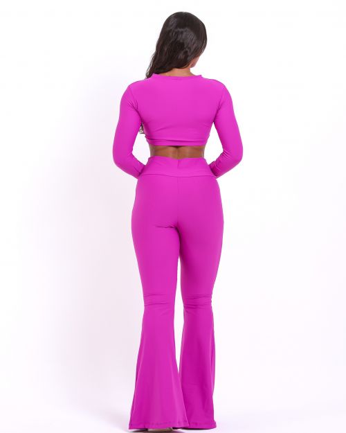 Conjunto Calça Flare Light + Top Maria