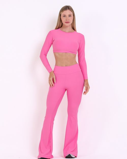 Conjunto Calça Flare Light + Top Maria