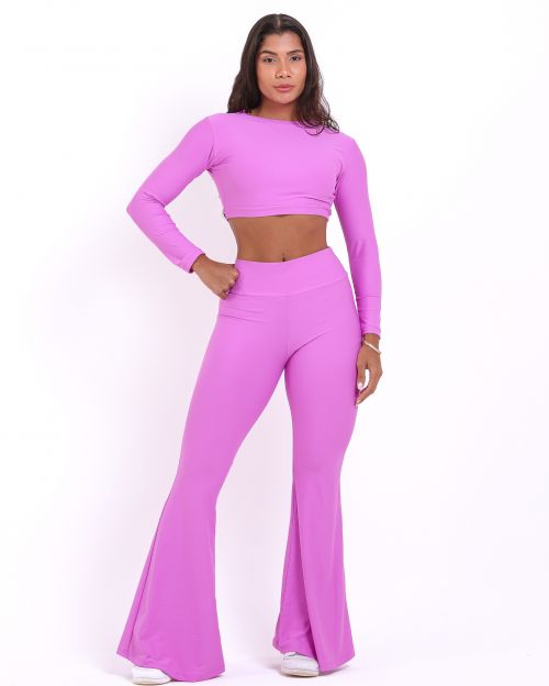 Conjunto Calça Flare Light + Top Maria