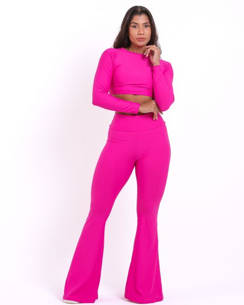 Conjunto Calça Flare Light + Top Maria