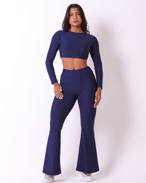Conjunto Calça Flare Light + Top Maria