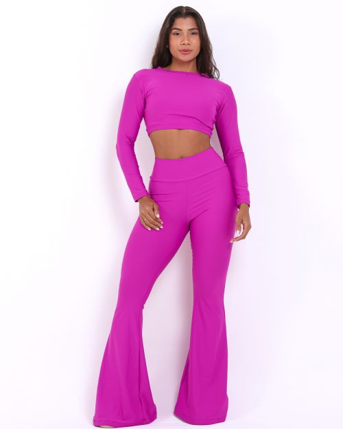 Conjunto Calça Flare Light + Top Maria
