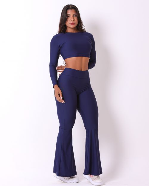 Conjunto Calça Flare Light + Top Maria