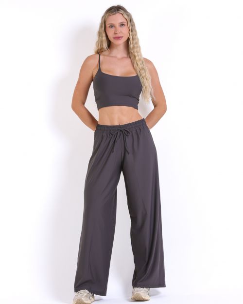 Conjunto Calça Pantalona Wide + Top Regatinha