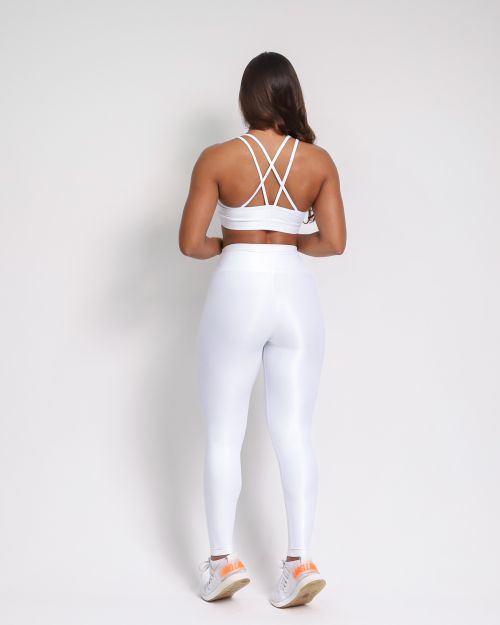 Conjunto Calça Legging Básica Compressão + Top Lu