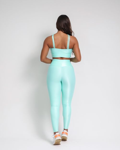 Conjunto Cal�a Legging B�sica Compress�o + Top Cruzado
