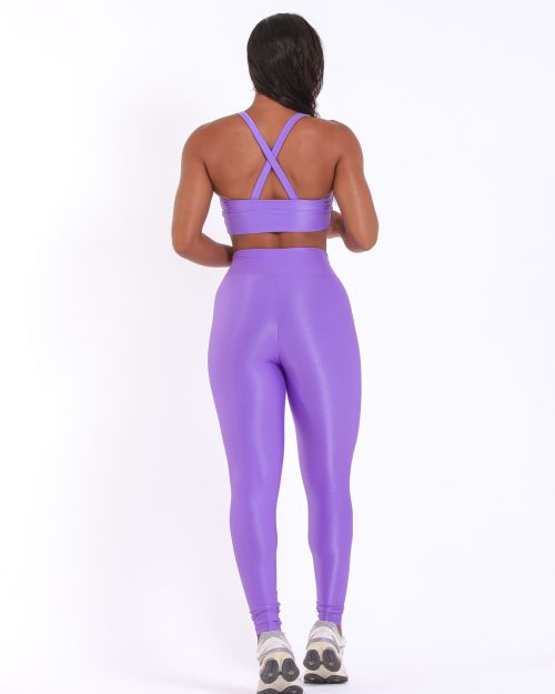 Conjunto Calça Legging Básica Compressão + Top Karol
