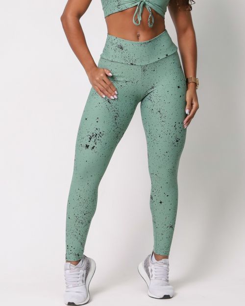 Calça Legging Básica Degradê Bolhas