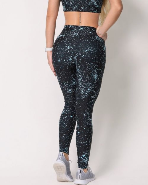 Calça Legging Básica Degradê Bolhas